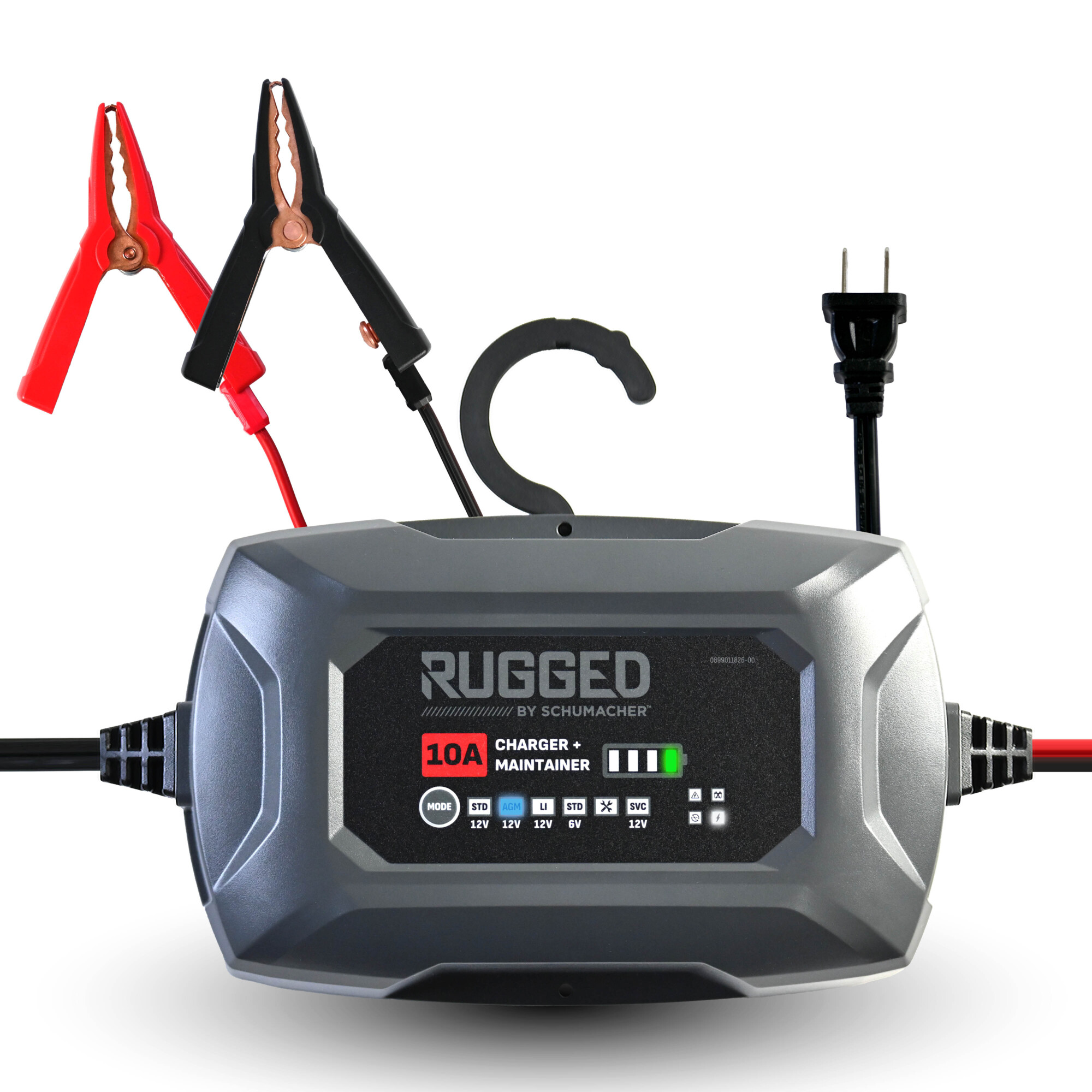 Schumacher RUGGED 10A Battery Charger-Maintainer, 4-in-1, 6V/12V, SC1684
